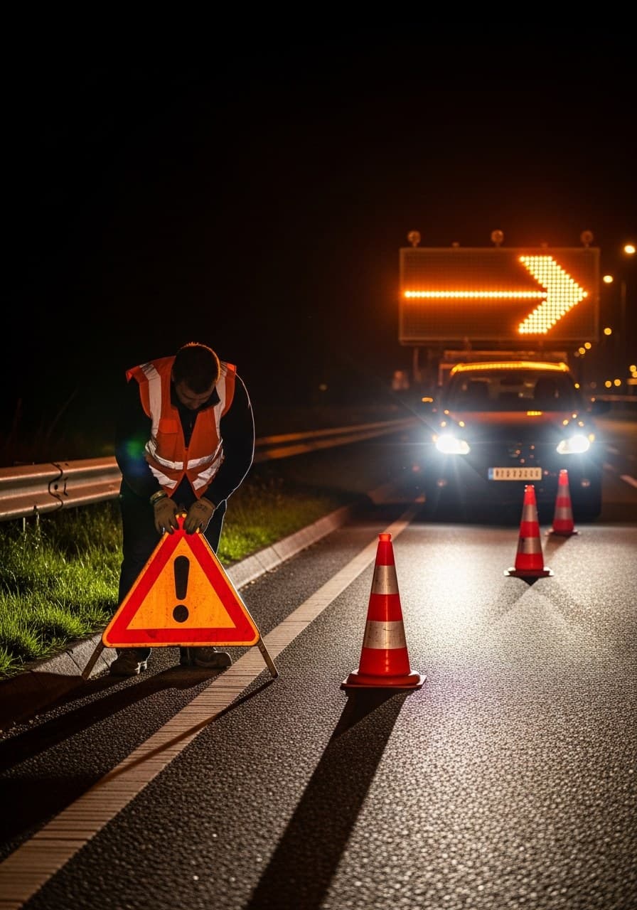 Signalisation routière — secteur accompagné par MAPESIA